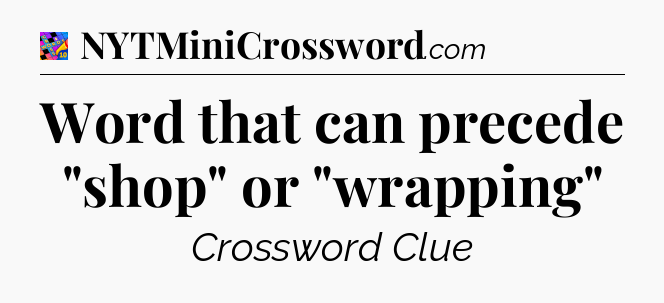 Word that can precede 