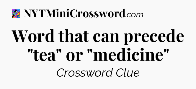 Word that can precede 