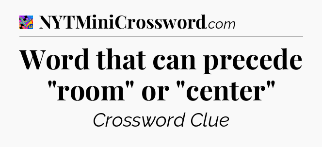 Word that can precede 