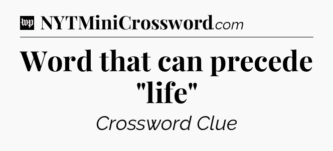 Word that can precede 