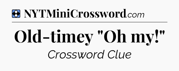Solution: Old-timey 