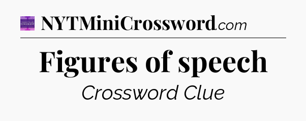 Figures of speech - Thomas Joseph Crossword