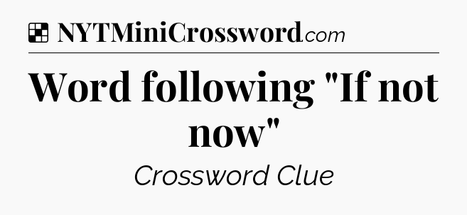 Solution: Word following 