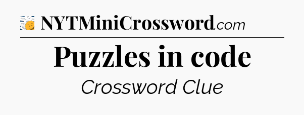 Puzzles in code - 7 Little Words