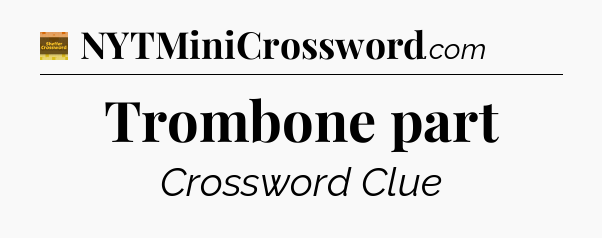 Trombone part - Eugene Sheffer Crossword
