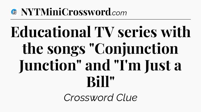 Educational TV series with the songs 