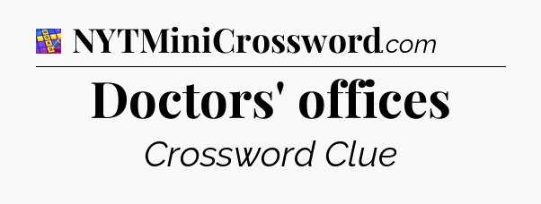 Doctors' offices Codycross