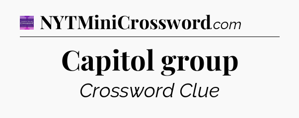 Capitol group - Thomas Joseph Crossword