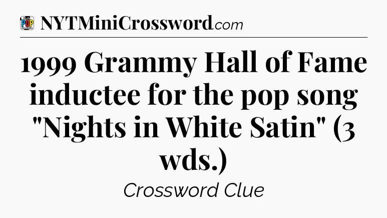 1999 Grammy Hall of Fame inductee for the pop song 