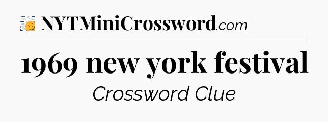 1969 new york festival - 7 Little Words