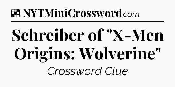 Solution: Schreiber of 