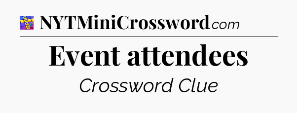 Event attendees Codycross