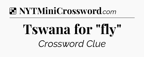 Solution: Tswana for 