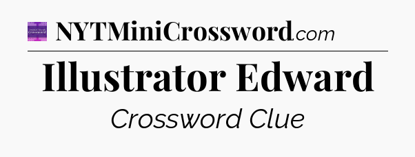 Illustrator Edward - Thomas Joseph Crossword