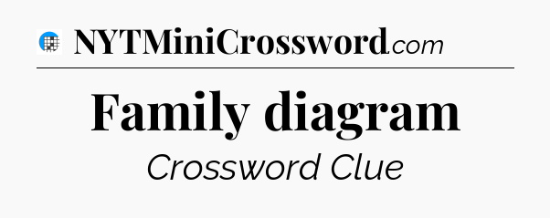 Family diagram Crossword Clue