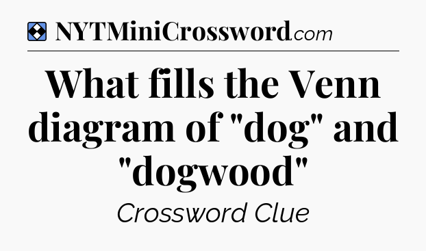 Solution: What fills the Venn diagram of 