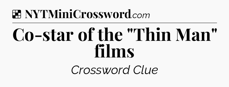 Solution: Co-star of the 