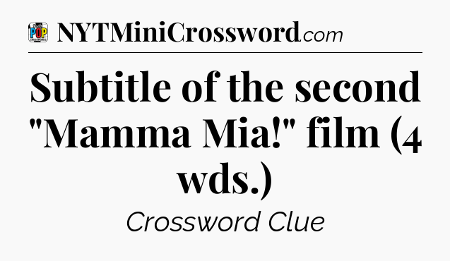 Subtitle of the second 