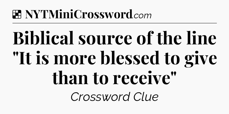 Solution: Biblical source of the line 