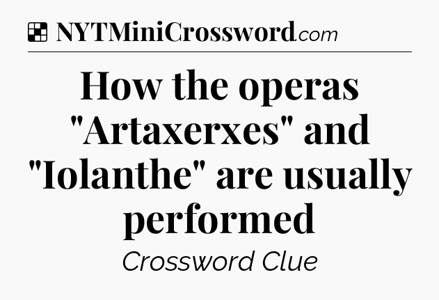 Solution: How the operas 