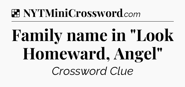 Solution: Family name in 