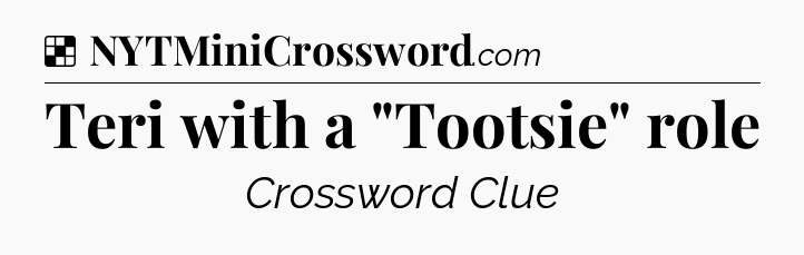 Solution: Teri with a 