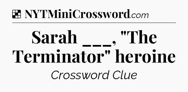 Solution: Sarah ___, 