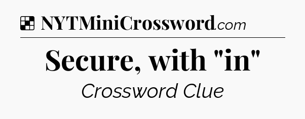 Solution: Secure, with 