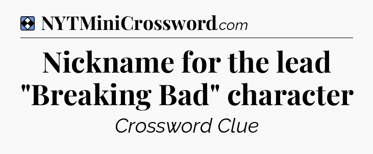 Solution: Nickname for the lead 