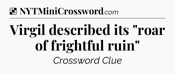 Solution: Virgil described its 