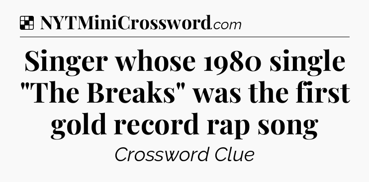 Solution: Singer whose 1980 single 