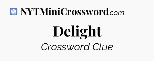 Delight Puzzle Page Crossword Clue
