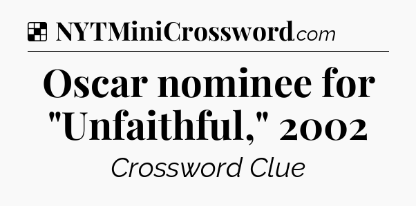 Solution: Oscar nominee for 