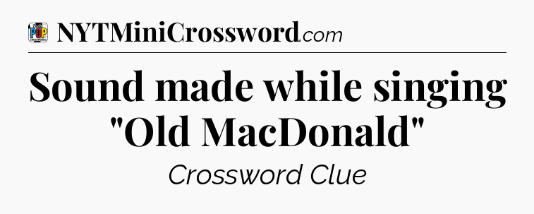 Sound made while singing 