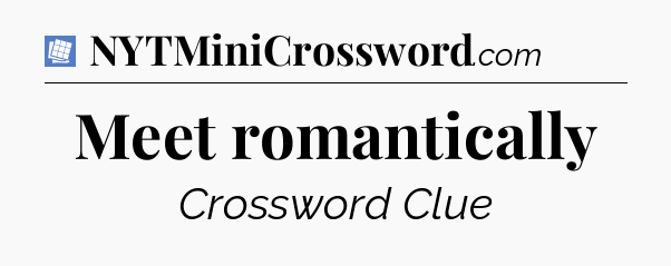 Meet romantically Puzzle Page Crossword Clue