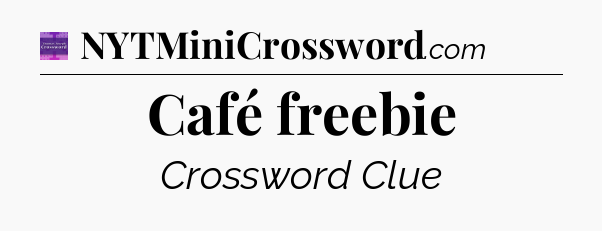 Café freebie - Thomas Joseph Crossword