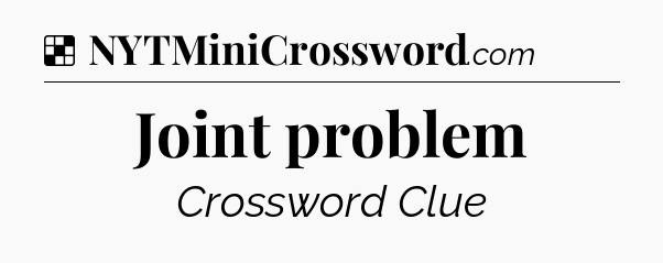 Solution: Joint problem - NYT Crossword