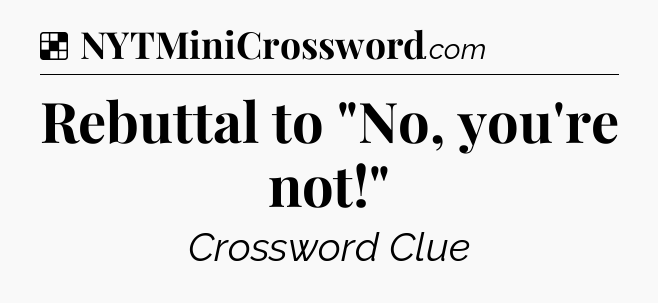 Solution: Rebuttal to 