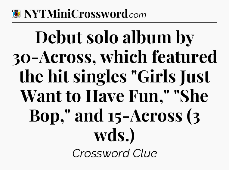 Debut solo album by 30-Across, which featured the hit singles 