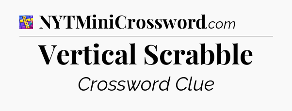 Vertical Scrabble Codycross