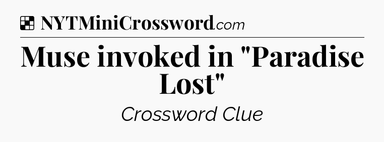 Solution: Muse invoked in 