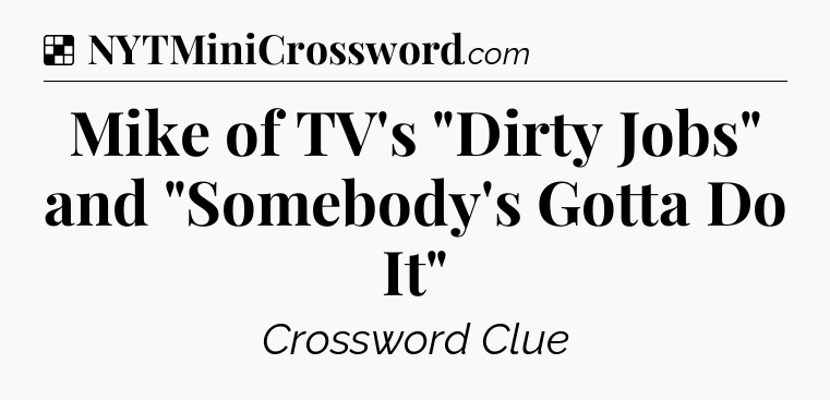 Solution: Mike of TV's 