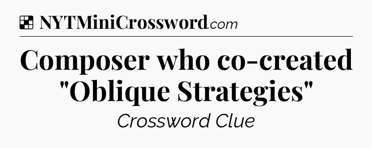 Solution: Composer who co-created 