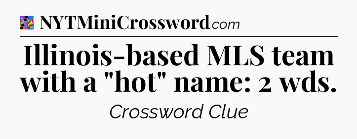 Illinois-based MLS team with a 