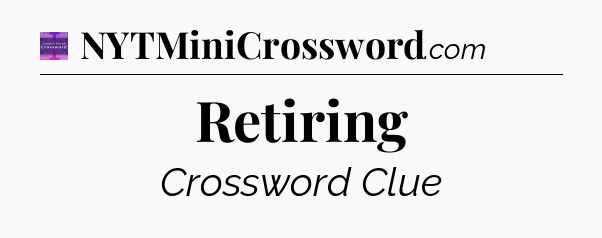 Retiring - Thomas Joseph Crossword