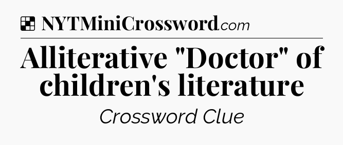 Solution: Alliterative 