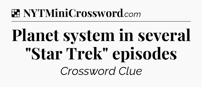 Solution: Planet system in several 