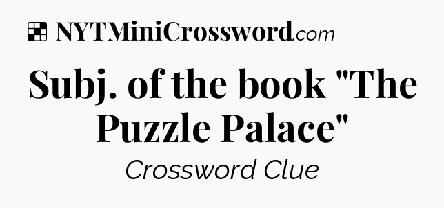 Solution: Subj. of the book 