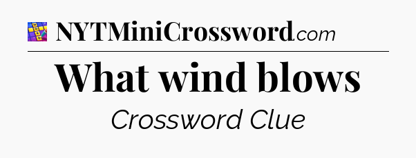 What wind blows Codycross