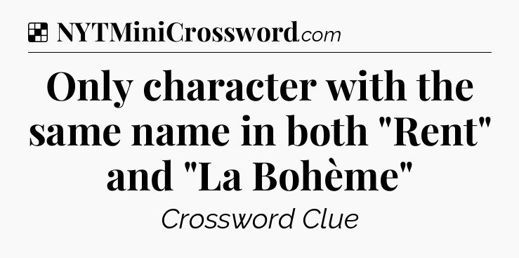 Solution: Only character with the same name in both 